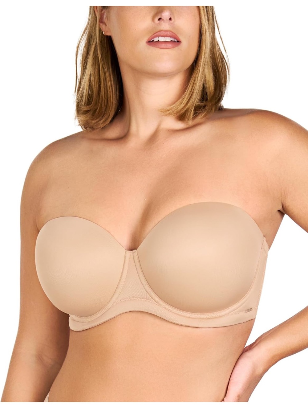 HSIA Strapless Bras, Full Coverage Non-Slip Underwire 34D. 2901/bb18-2:v